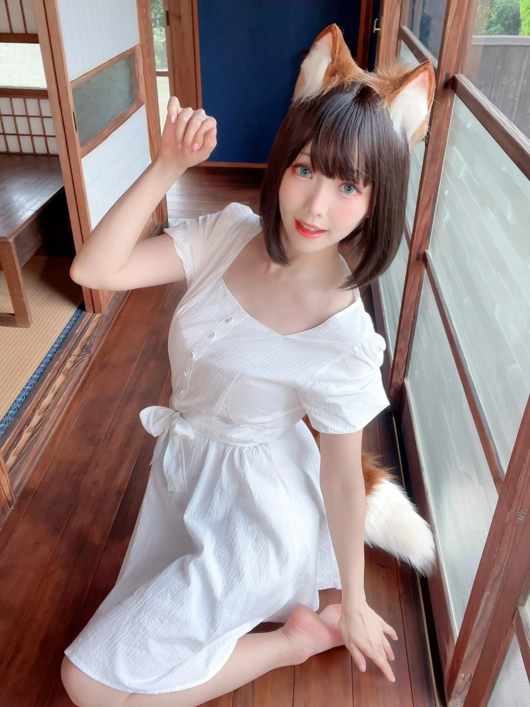 ElyEE子 – NO.114 2023.July B-Dongitsune ~White dress 白洋裝狐少女 [60P]插图7